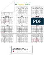 Calendari Escolar 2014-15