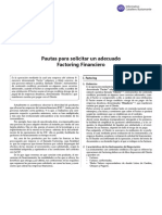 Pautas Para Solicitar Factoring