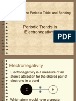 Trends in The Periodic Table and Bonding
