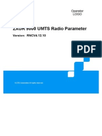 ZXUR 9000 UMTS (V4.12.10) Radio Netk Controller Radio Paramenter Reference - 522769