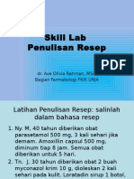 Skill Lab Penulisan Resep