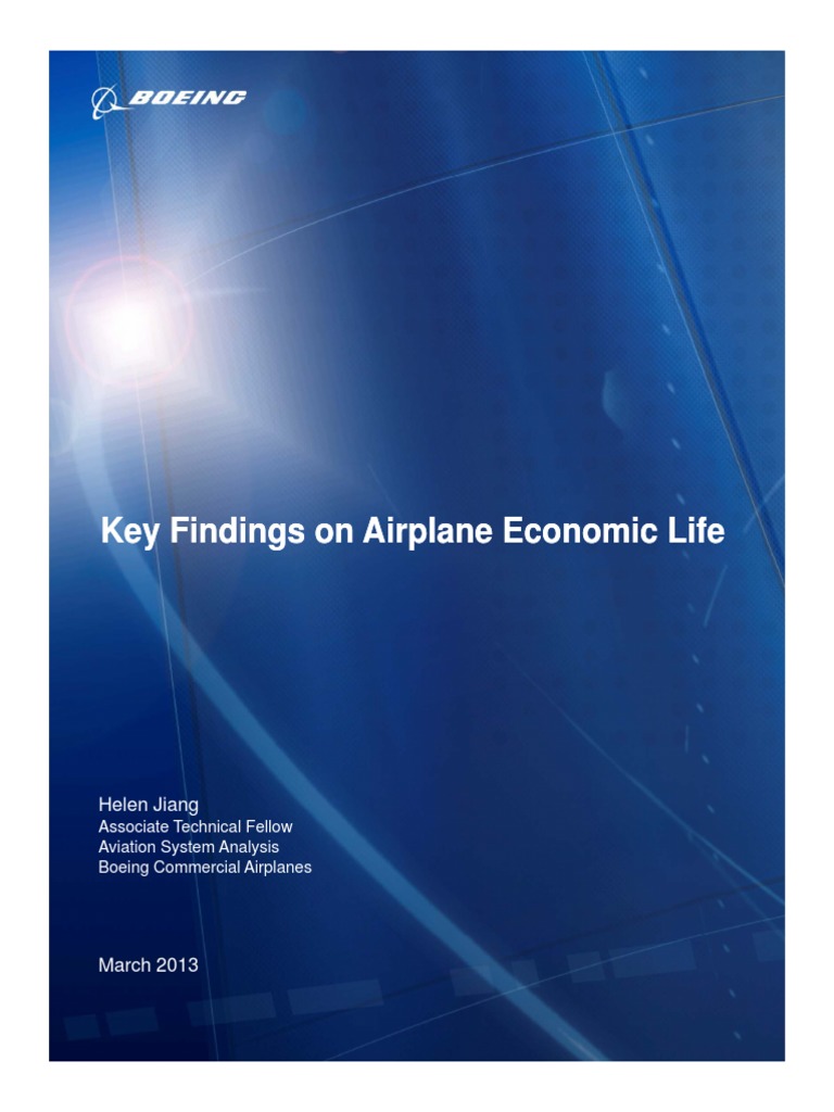 Aircraft Economic Life Whitepaper PDF Airplane Boeing