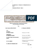 Quelle Approche Stratégique Pour La Mise en Œuvre de L'assurance Maladie Obligatoire À La Caisse Nat