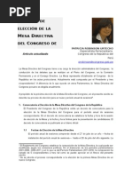 Elección de La Mesa Directiva Del Congreso-p. Robinson.actualizado
