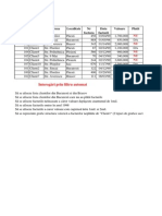 Centralizator Curs