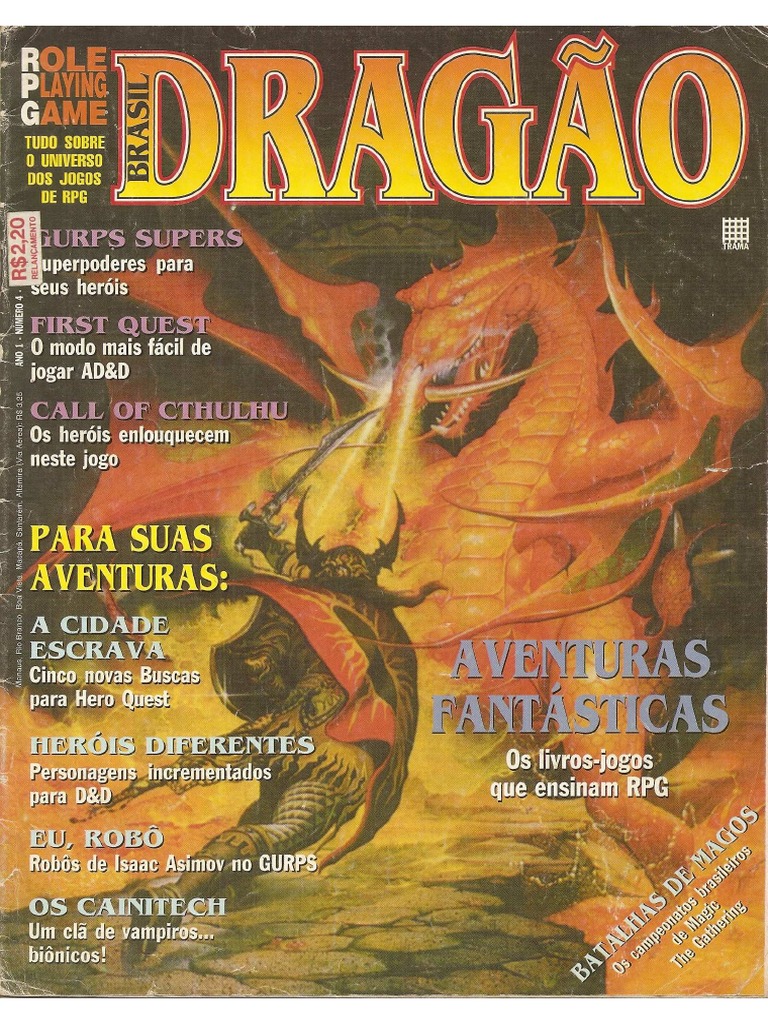 Revista DRAGÃO BRASIL está fazendo Revistas de RPG na !