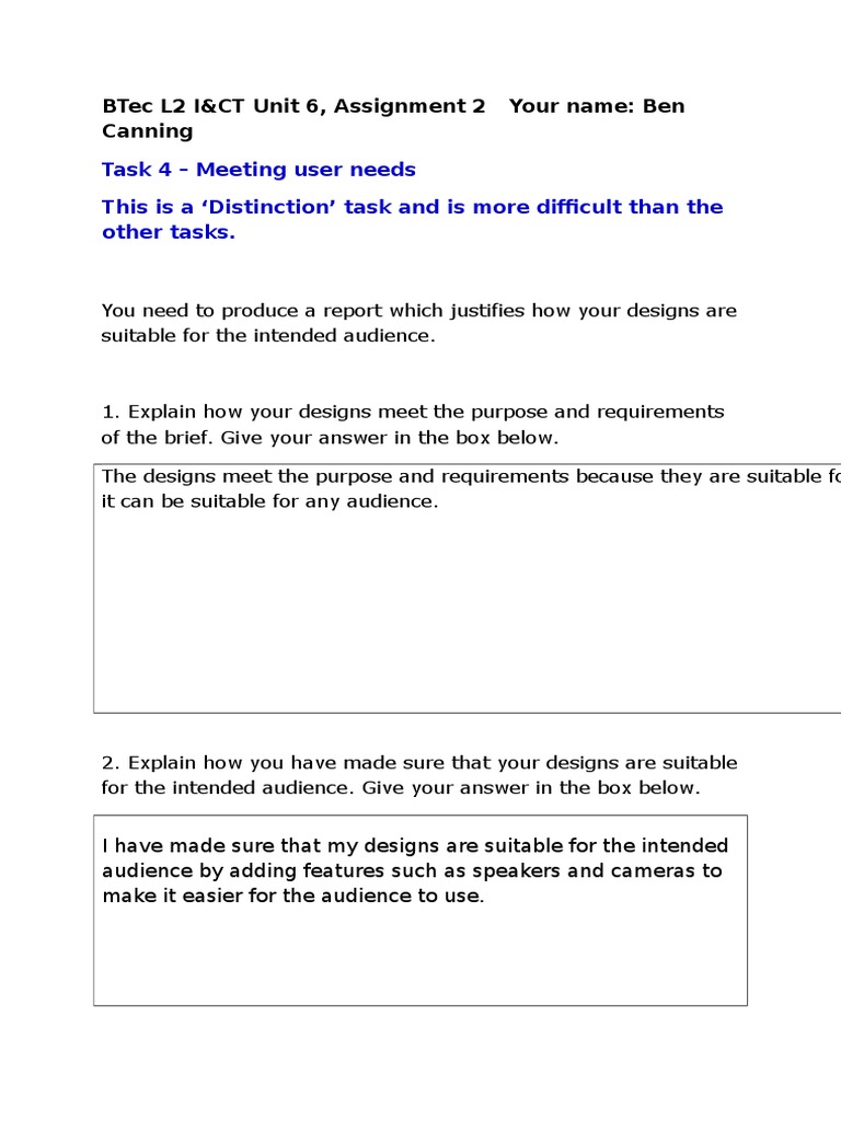 Task 4 Assign 2 - New Unit 6 - Digital Graphics | PDF | Computers