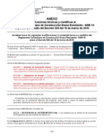 Anexo Modificaciones Tecnicas y Cientificas a NSR 10