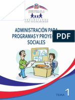 Manual 1: Administración para programas y proyectos sociales 