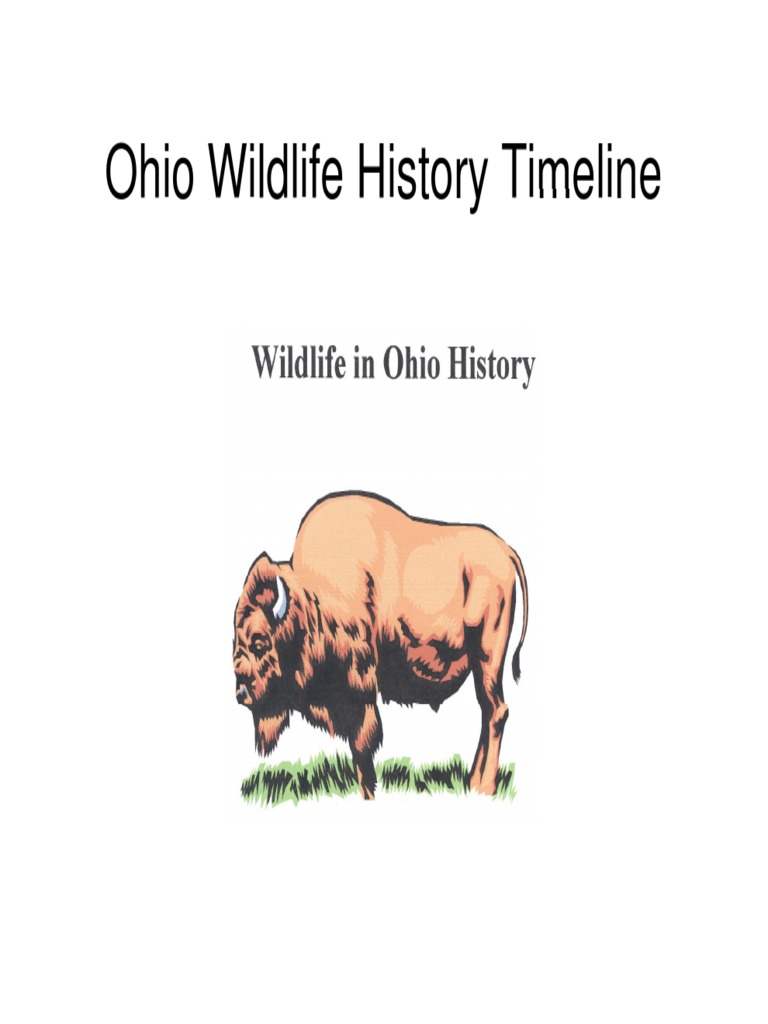 Wildlife Ohio History Timeline PDF Hunting Endangered Species