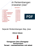 Sejarah Perkembangan Keperawatan Jiwa