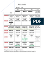 Class Schedule 14-15