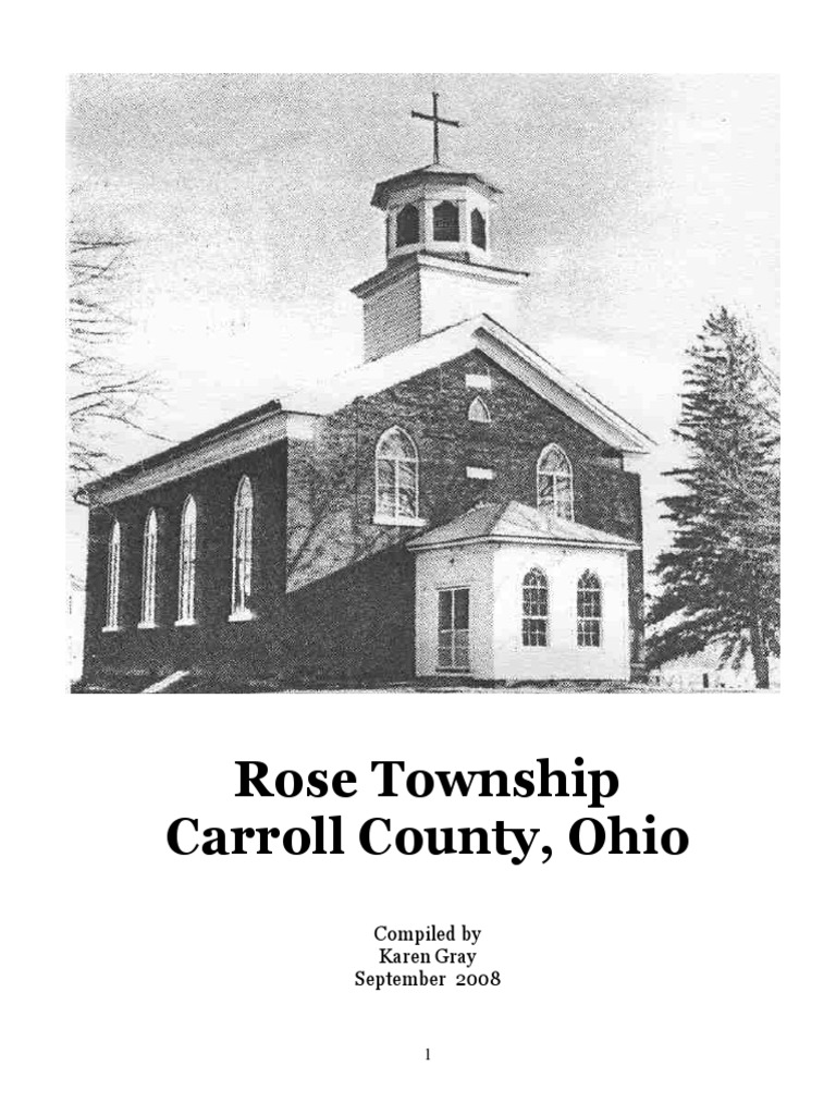 Rose Township Carroll County, Ohio PDF Lenape Cemetery