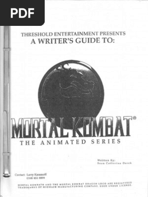 mortal kombat defenders of the realm series bible