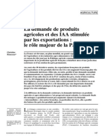 Deamdan de Productos Agricolas