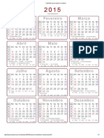 Calendário de 2015