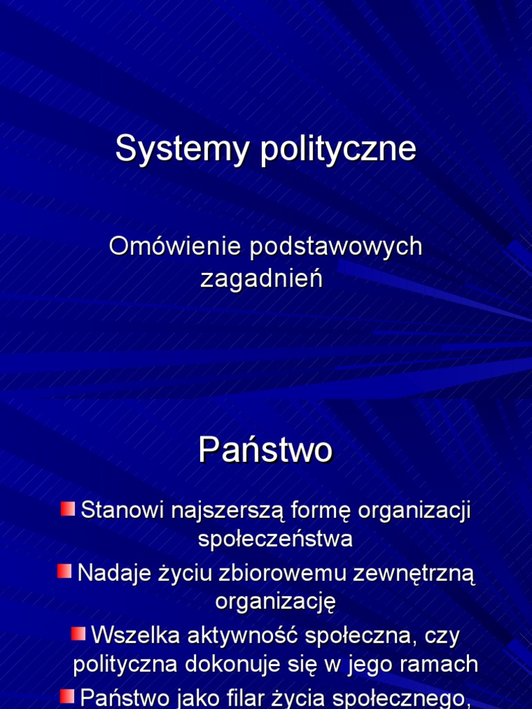 Systemy Polityczne I | PDF