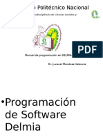 Manual de programación en DELMIA para simulación de interacción entre recursos y productos