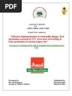 Amul Project | PDF | Retail | Dairy
