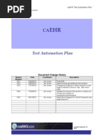 Test Automation Plan - CaBIG-1