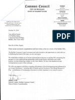 Common Council Majority Leader Letter of Support of 14 October 2014 To Pegulas