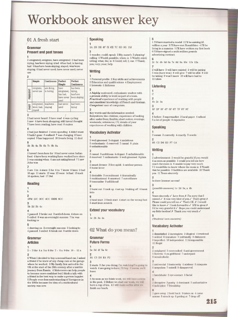 A KEY TO SUCCESS 英語の研究　解答付き Success Workbook Key | PDF