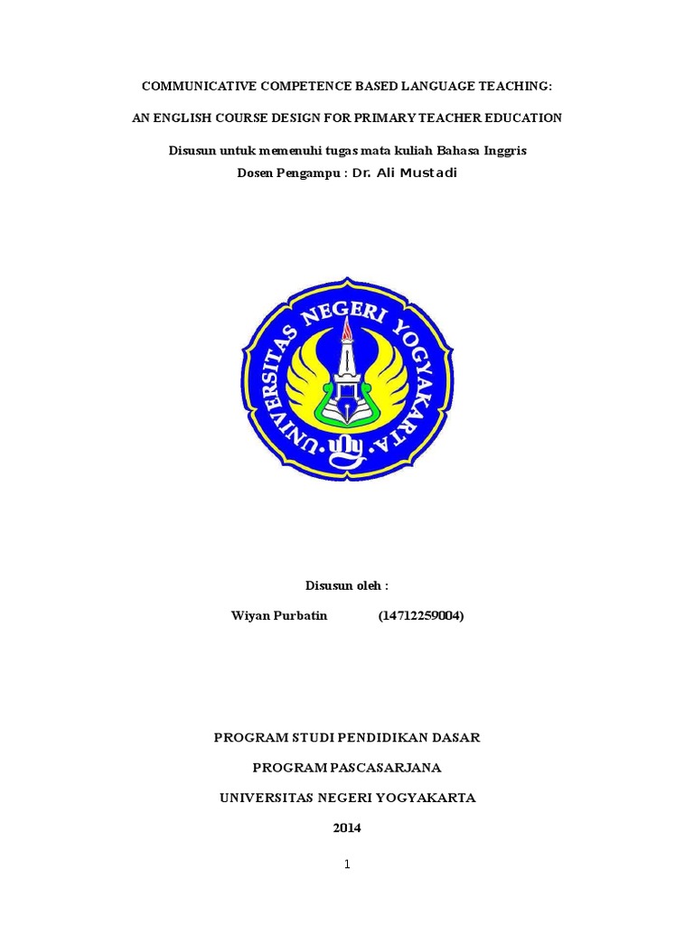 Communicative Competence Based Language Teaching | PDF | Question ...