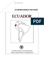 Ecuador Perfil de Nutrición