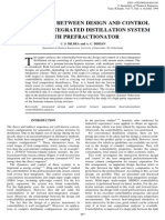 Integrated Distillation System With Prefractio