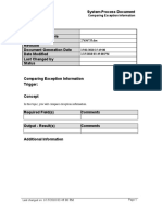 Comparing Exception Information - SPD