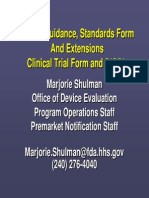 510 (K) Format Guidance, Including Standards Form, and Extensions Clinical Trial Form and 510 (K) PDF