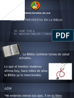 Medicina Preventiva en La Biblia