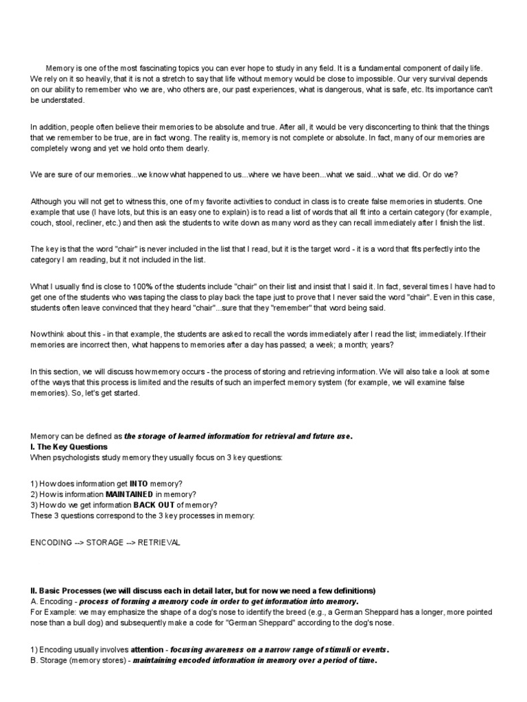 I. The Key Questions | PDF