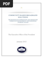Community-based Broadband Report by Executive Office of the President