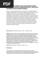 A Música Afro-brasileira Como Representação Da Cultura Escravocrata No Período Colonial