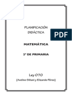 Planificación Matematicas 2º de Primaria