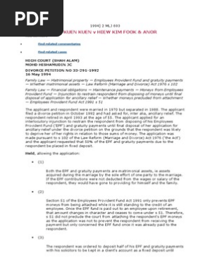 Lim Kuen Kuen V Hiew Kim Fook Employment Social Institutions