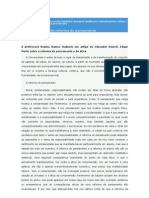 ÉTICA -reforma do pensamento e da ética. ARTIGO TRADUZIDO DE MORIN -