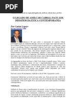 ÉTICA-O LEGADO DE AMILCAR CABRAL FACE AOS DESAFIOS DA ÉTICA CONTEMPORANEA