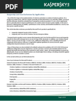 Kaspersky Lab Scan Exclusions