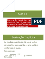 13-Derivação Implícita