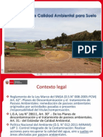 Estandares Peruanos de Calidad Ambiental Para Suelos