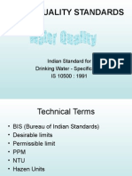 Indian Standard for Drinking Water as Per BIS Specifications_2010