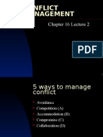 Chapter16 Lecture 2 Conflict Management