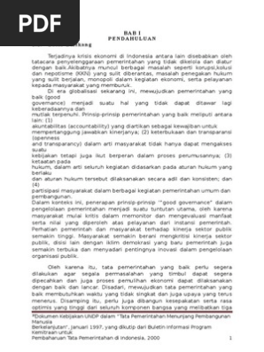 Good Governance Dan Globalisasi