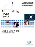 Accounting Level 3 Past Paper 2008