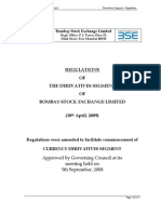 Regulation of Derivatives Segment Updated Upto 30.04