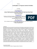 Uma Abordagem Transdisciplinar Ao Programa Ant Rtico Brasileiro - Roseane Palavizini Et Al