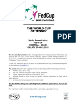 Fed Cup - Rou - Esp Acreditari Mass-Media-Traducere