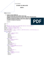 Simulación operaciones básicas Matlab